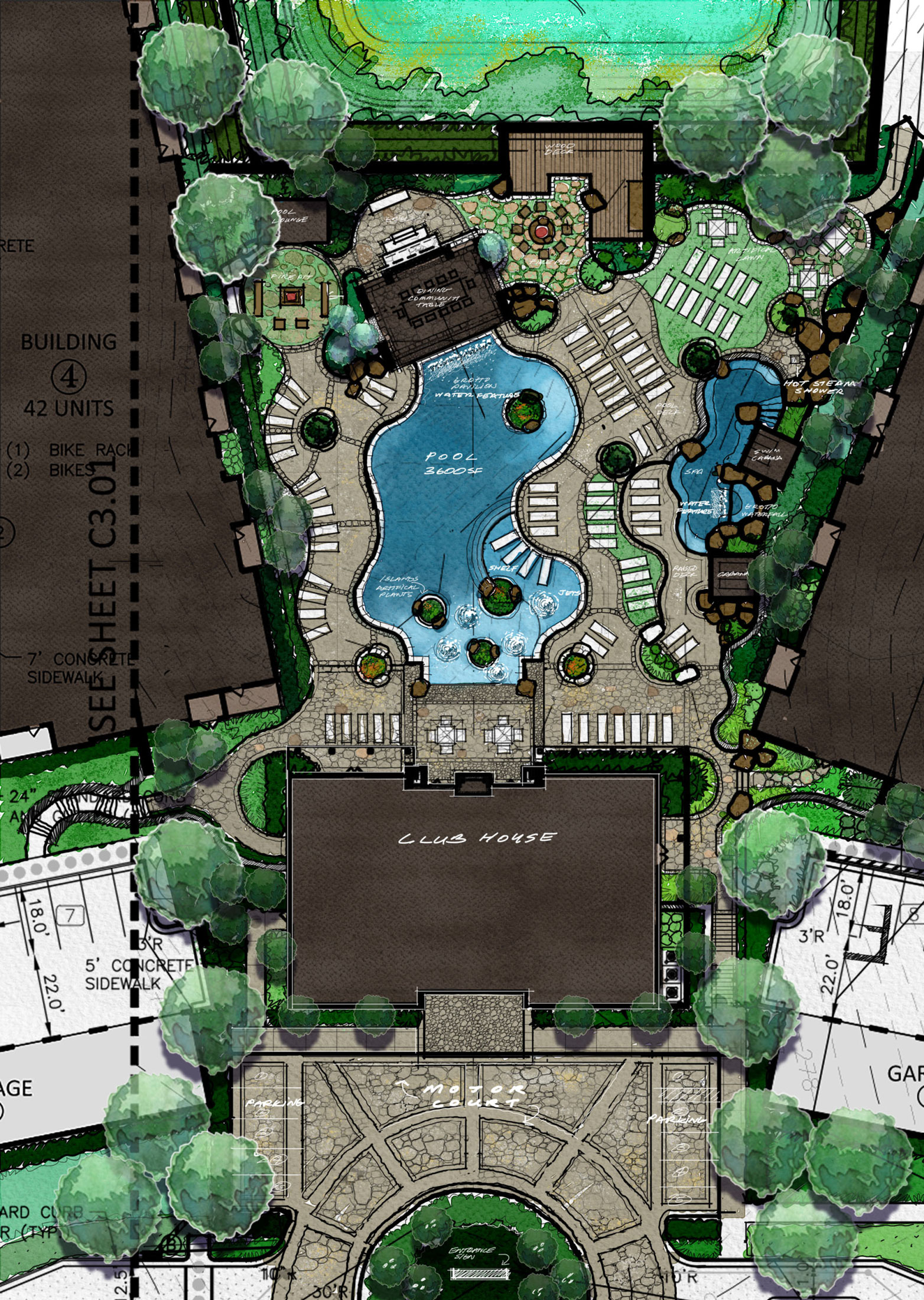 Town Triangle Crossing Ironwood Design Group Landscape